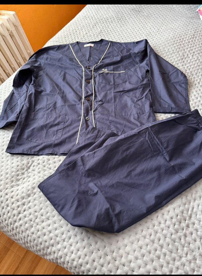 Erkek Lacivert Uzun Kollu Pijama Takımı - Görsel 5