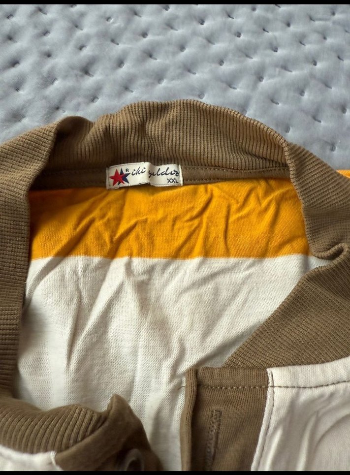 Erkek Kahverengi Loose Fit Kısa Kollu Pijama Takımı - Görsel 5