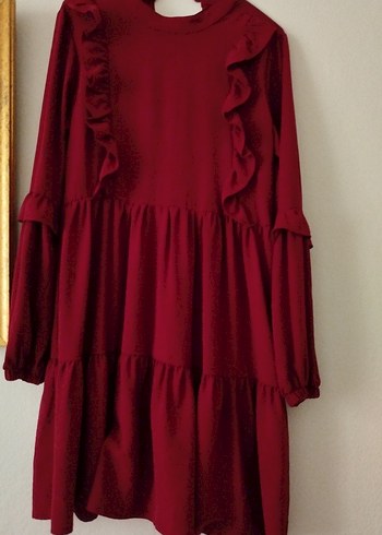 Bordo Uzun Kollu tunik