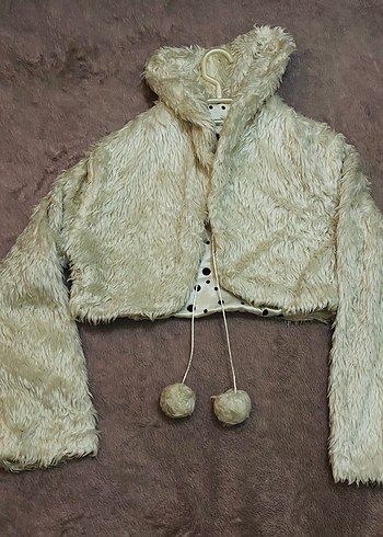 Bej Kürk Detaylı Ceket - Görsel 2