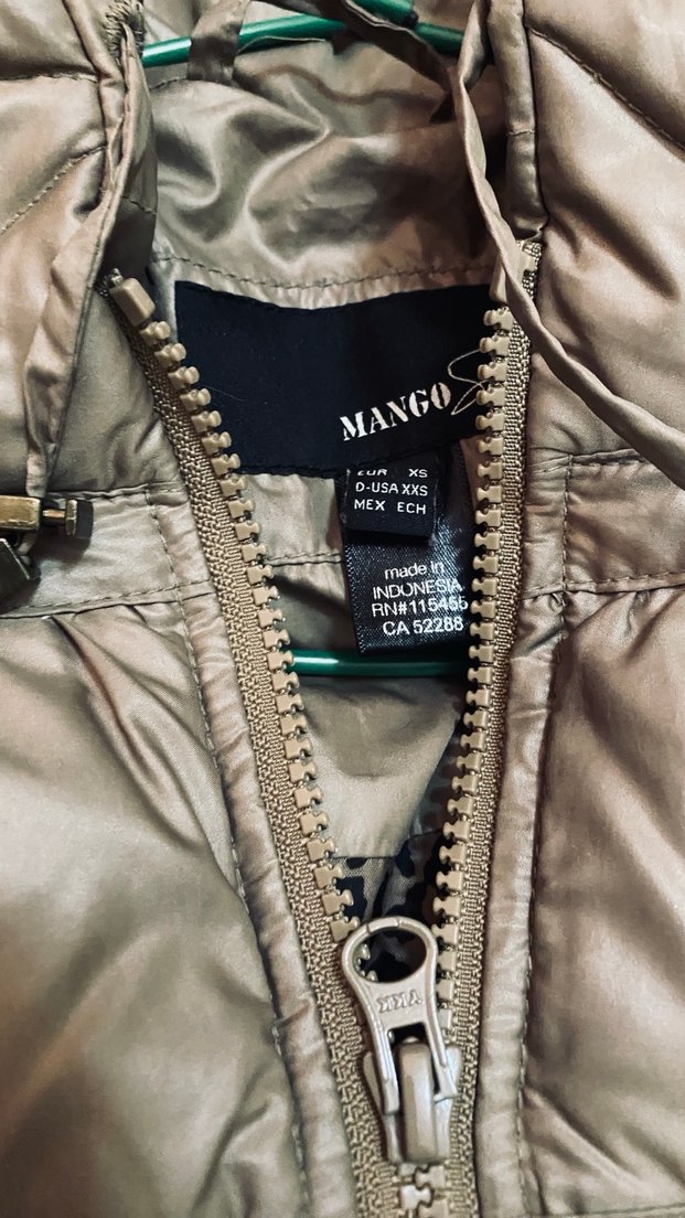 Bej Mini Kadın Kışlık Fermuarlı Ceket - Görsel 5