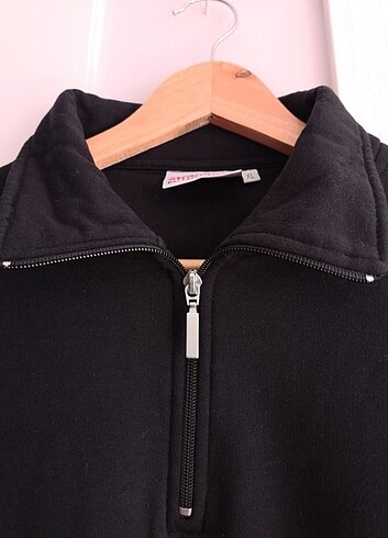 xl Beden Siyah uzun kollu sweatshirt 