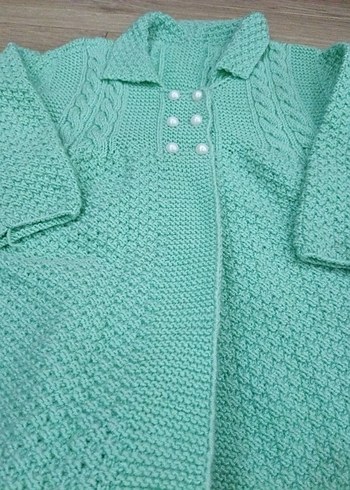 LC Waikiki Kız Çocuk Pastel Yeşil Örgü Hırka