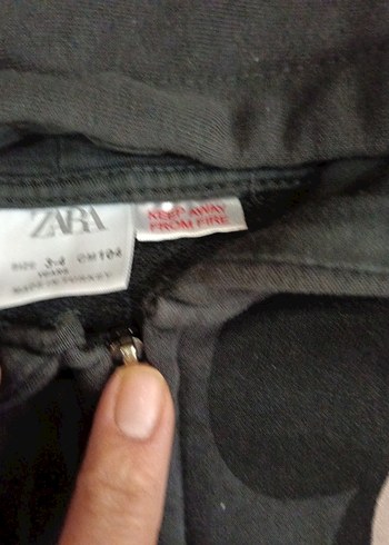 4 Yaş Beden gri Renk Kız Çocuk Gri Fermuarlı Kapüşonlu Sweatshirt