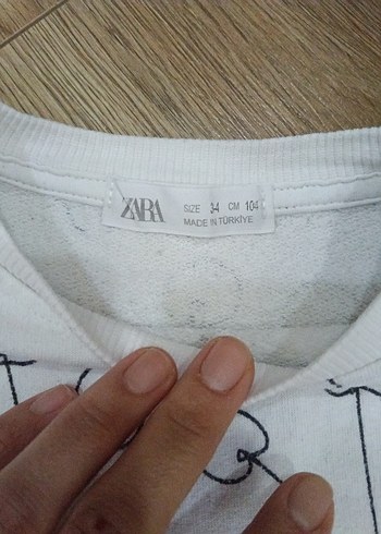 3 Yaş Beden Uzun Kollu Beyaz Triko Bebek Kız Takımı