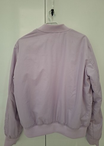 Lila Renk Bomber Ceket - Görsel 3