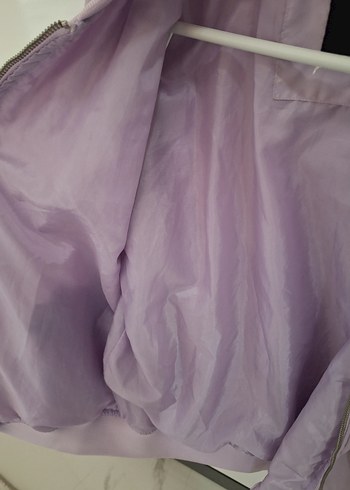 Lila Renk Bomber Ceket - Görsel 4