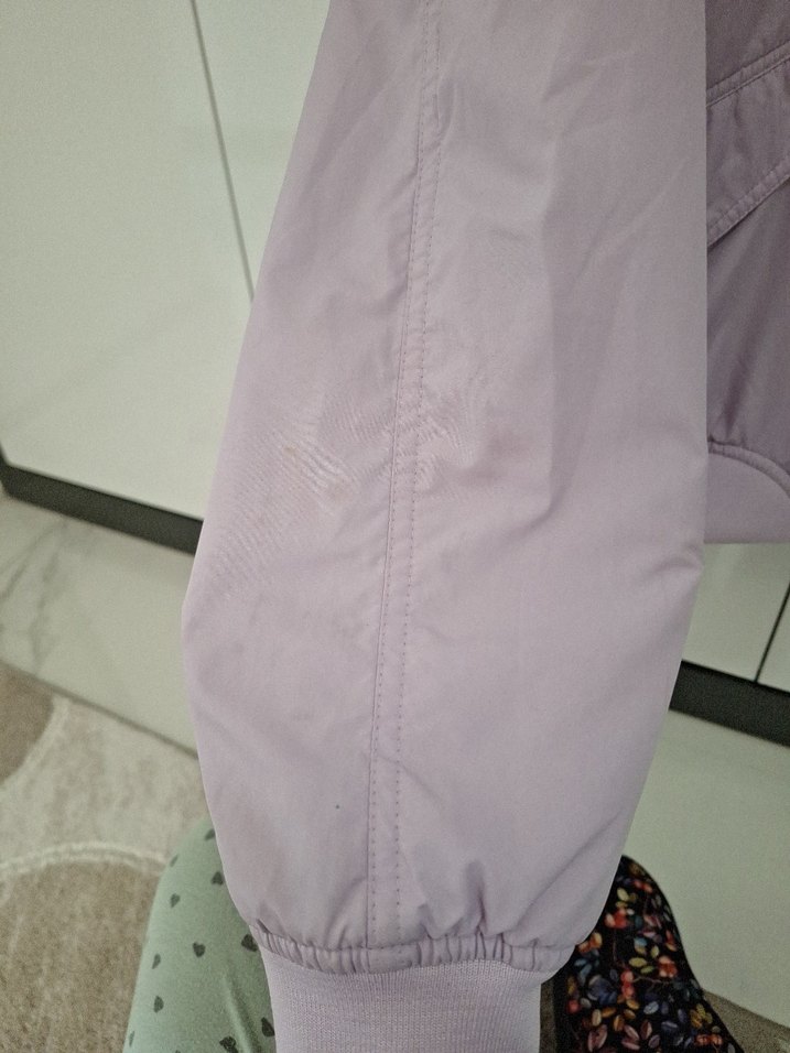 Lila Renk Bomber Ceket - Görsel 5