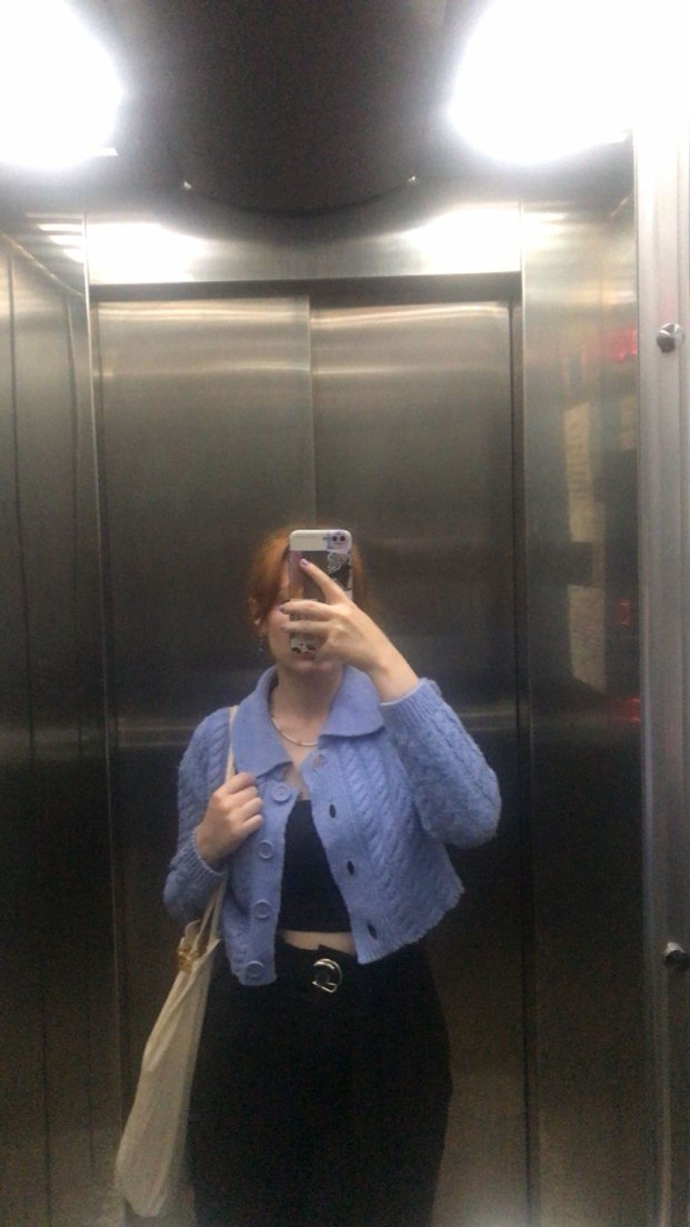 Triko Uzun Kollu Kadın Hırka - Görsel 5