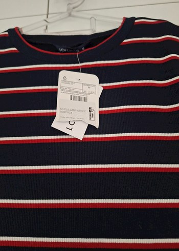 Çizgili Kısa Kollu Uzun Elbise - Görsel 3