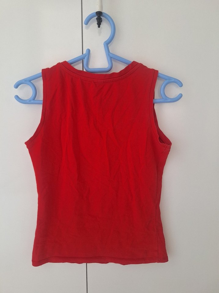 Kırmızı Baskılı Atlet - Görsel 2