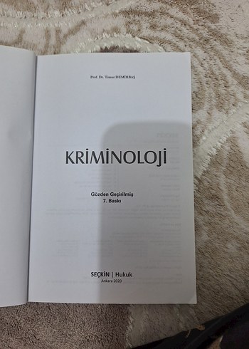 Kriminoloji Kitabı - Prof. Dr. Timur Demirbaş - Görsel 2