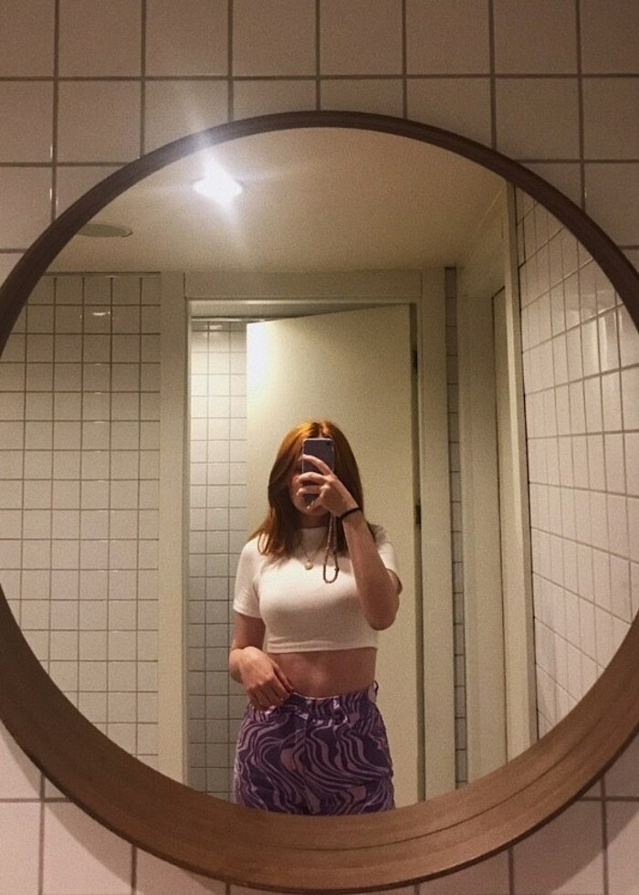 mor zebra desen pantolon - Görsel 3