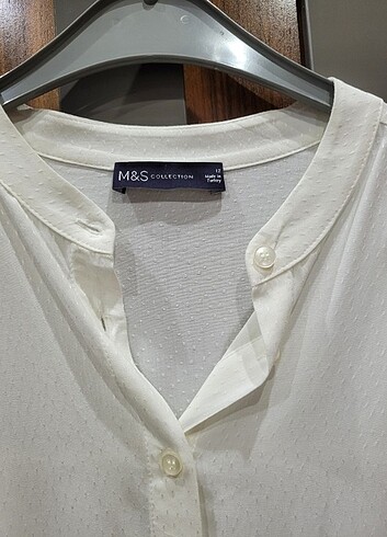 m Beden beyaz Renk Marks & Spencer beyaz bluz M/40