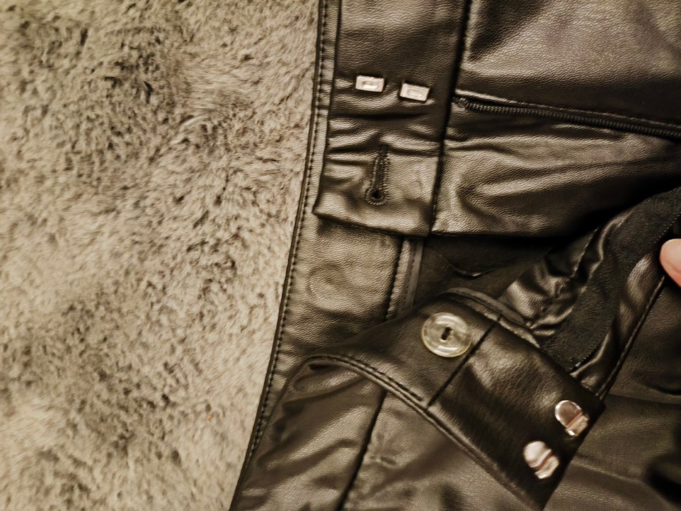 Kahverengi Kemerli Mini Deri Şort - Görsel 2