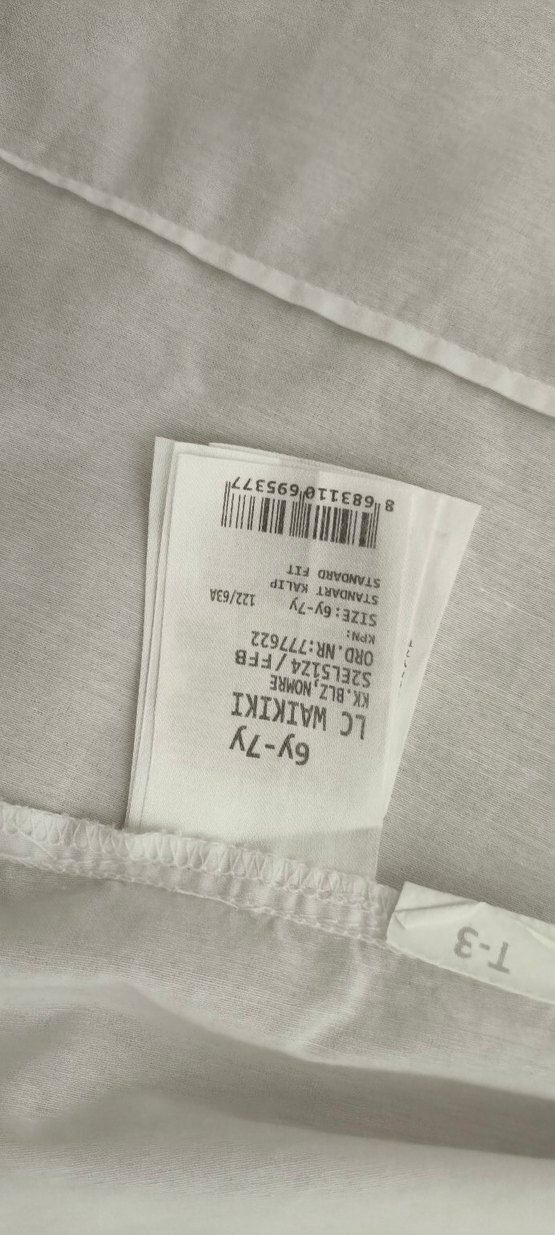 Kız Çocuk Beyaz Dantel İşlemeli Gömlek - Görsel 2