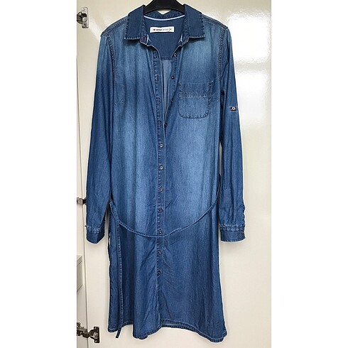 36 Beden Koton jean elbise