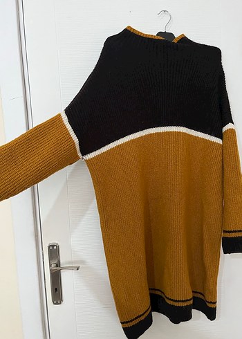 Kalın triko kumaş kazak - Görsel 4