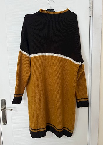 Kalın triko kumaş kazak - Görsel 5