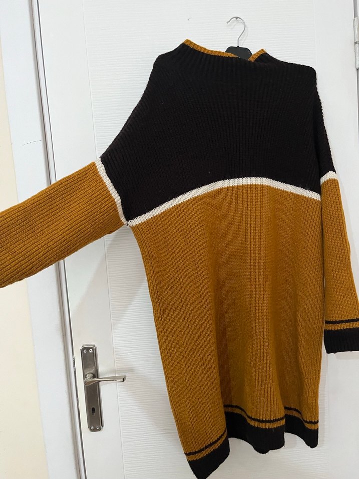 Kalın triko kumaş kazak - Görsel 3