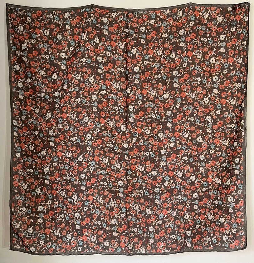 Canlı Renkli Çiçek Desenli Şık Eşarp - Görsel 4