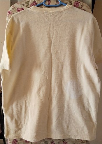 Beyaz Pamuklu  Kısa Kollu Tişört - Görsel 4