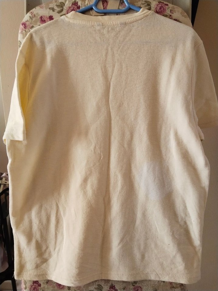 Beyaz Pamuklu  Kısa Kollu Tişört - Görsel 4