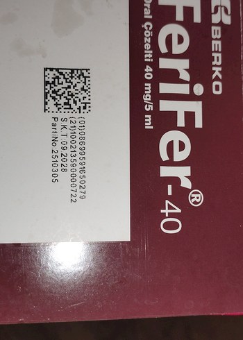 FeriFer 40 Oral Çözelti 315 mg/ml - Görsel 3