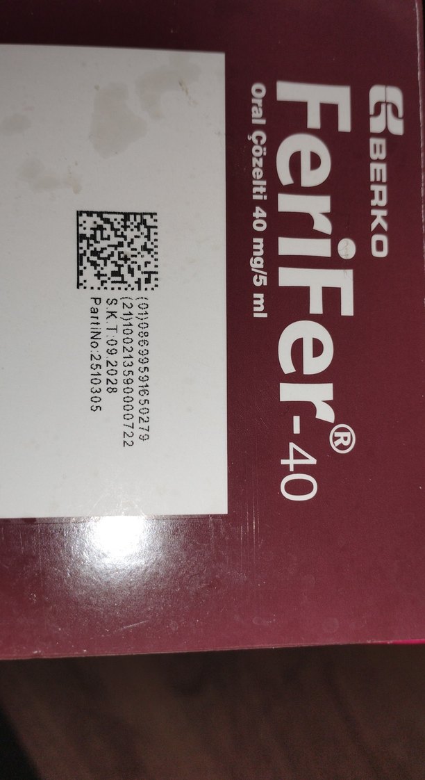 FeriFer 40 Oral Çözelti 315 mg/ml - Görsel 3