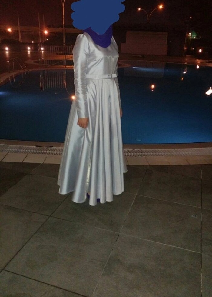 Metalik renk abiye  - Görsel 3