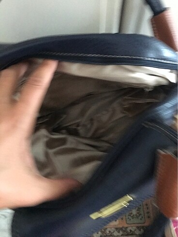  Beden lacivert Renk Lacivert taba çanta çok gözlü kullanışlı rahat der çanta