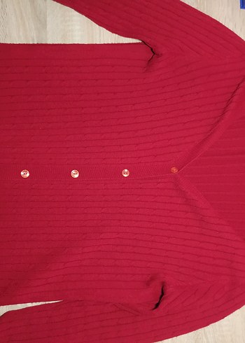 Gri V-Yaka Triko  Hırka - Görsel 2