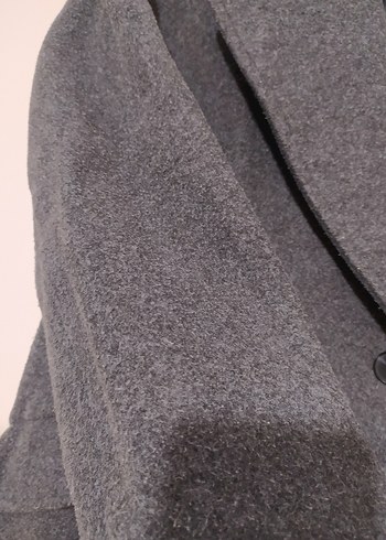 Zara Çift Düğmeli Antrasit Kaban - Görsel 3