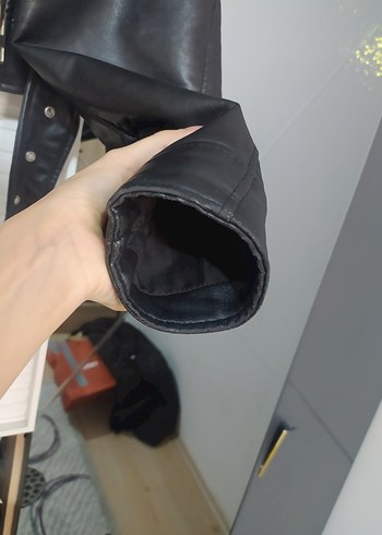 Zara Viral Siyah Deri Biker Ceket - Görsel 3