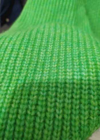 H&M Yeşil Örgü Kadın Kazak - Görsel 4