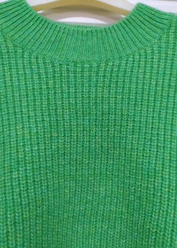 H&M Yeşil Örgü Kadın Kazak - Görsel 2