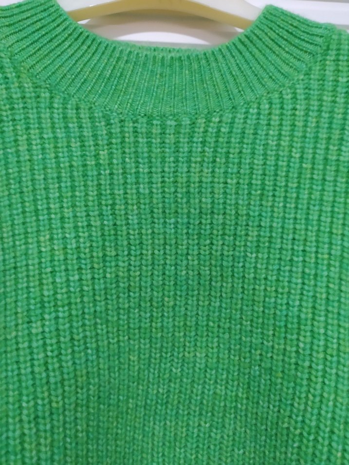 H&M Yeşil Örgü Kadın Kazak - Görsel 2