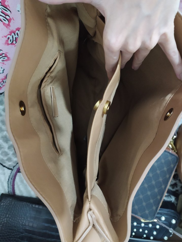 Mango Taba Deri Kadın Omuz Çantası - Görsel 3