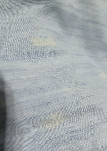 Gri Denim Kadın Tulum, Düğmeli, Kısa Kollu - Görsel 4