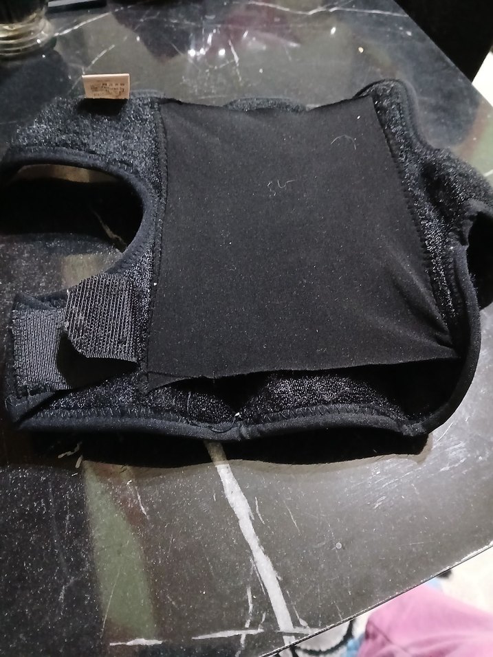 Siyah Biker Dirsek Koruyucu korse Velcro Bantlı - Görsel 2