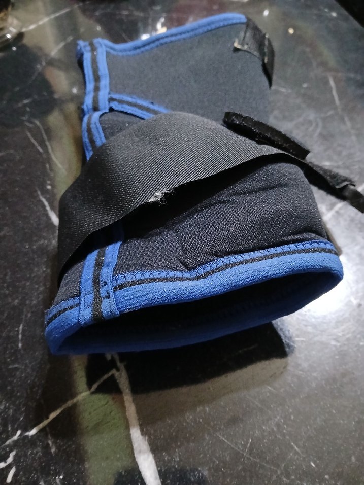 Mavi Biker Dirsek Koruyucu korse- Cırt Cırtlı - Görsel 3