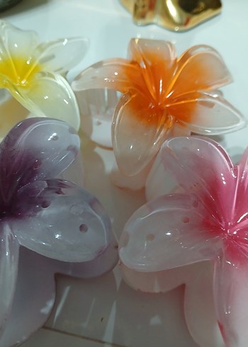 Lotus Çiçek 6 lı Saç Tokaları - Görsel 2