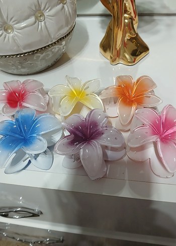 Lotus Çiçek 6 lı Saç Tokaları - Görsel 4