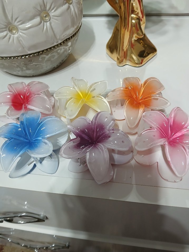 Lotus Çiçek 6 lı Saç Tokaları - Görsel 4