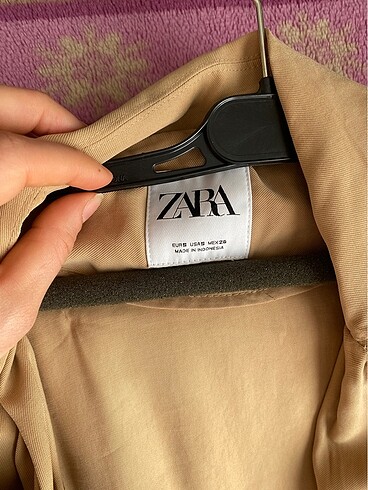 s Beden camel Renk Zara trençkot