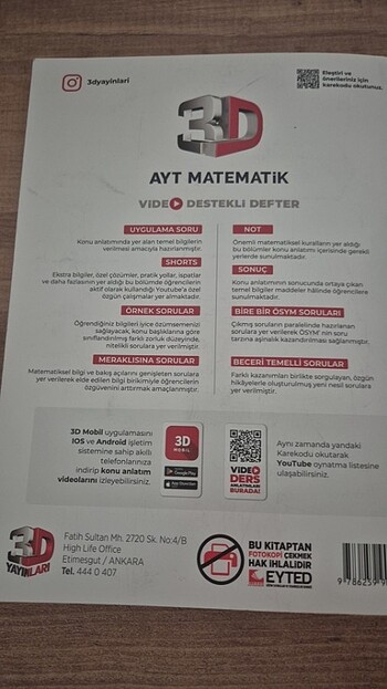  Beden 3d Ayt Matematik