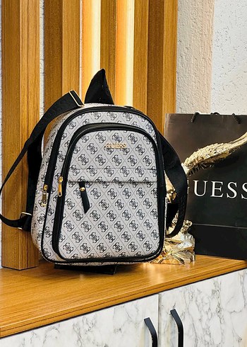 Beden camel Renk Bej Baskılı Kadın Sırt Çantası GUESSS