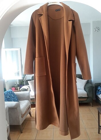 m Beden camel Renk Kaşe kaban