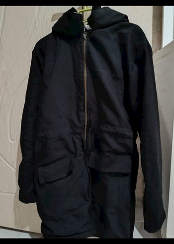 Zara Siyah Kapüşonlu Fermuarlı Sweatshirt