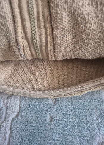 Diğer Bej Peluş Uzun Kollu Rahat çocuk hırka